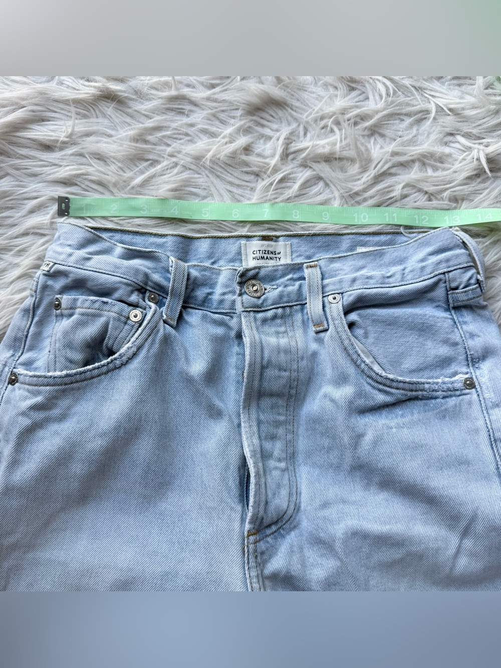 Citizens of Humanity COH Ayla Denim Jeans 24 Light Wash Baggy Wide Leg - Picture 15 of 16